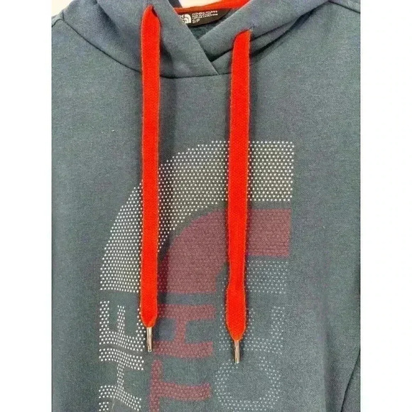 The North Face Women's Hoodie Size Small Red White Blue Drawstring Outdoor - Picture 4 of 7